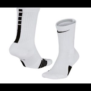 Nike Elite Crew Socks NWT White/Navy